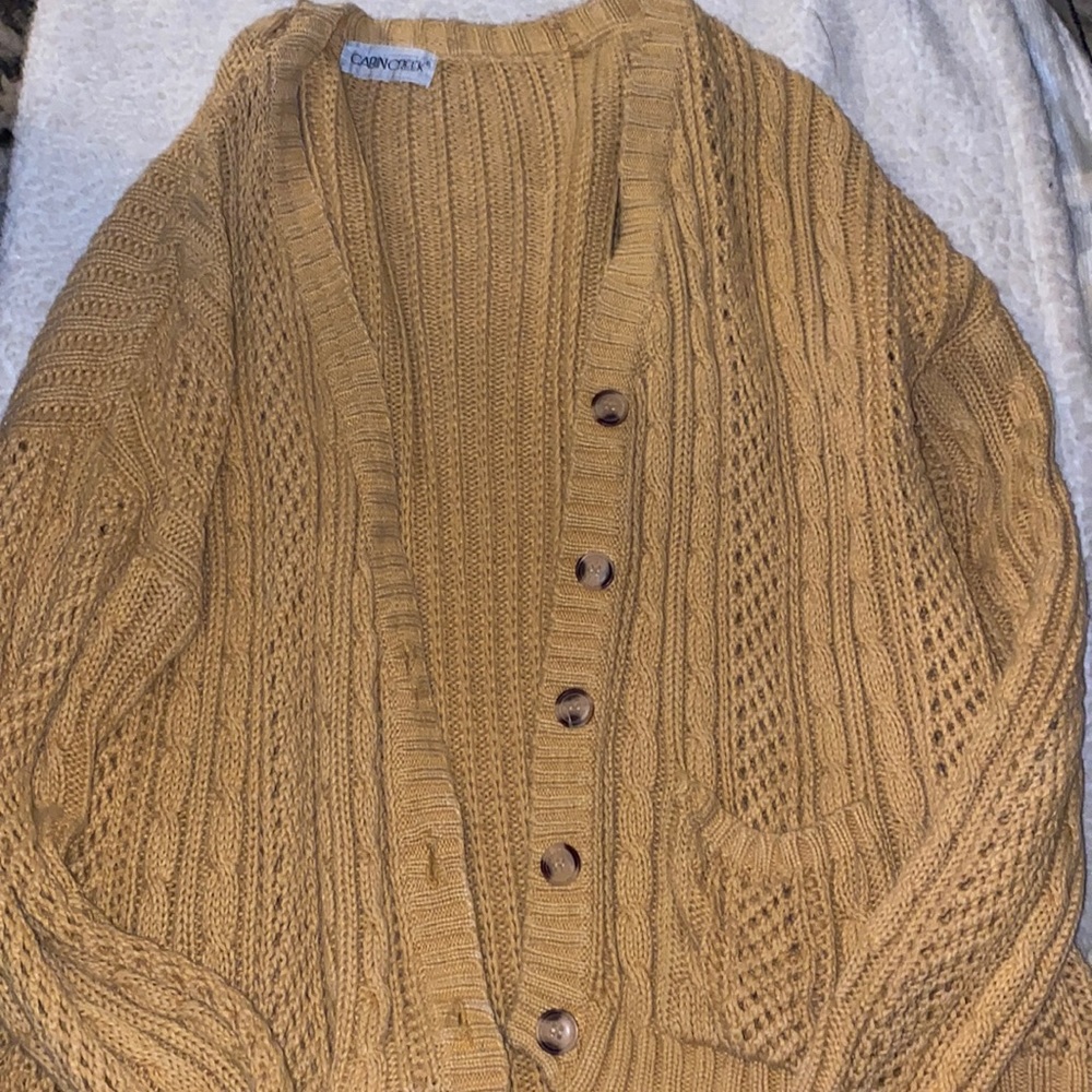 Cabin creek cardigan , in ok condition , has all buttons
